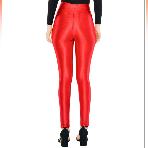 Original American Apparel Red Disco pants size S made in USA - Picture 8 of 10